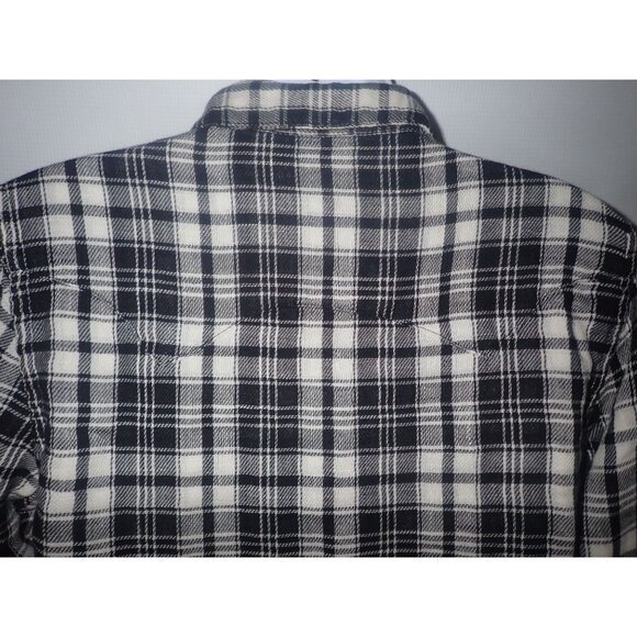 Polo Ralph Lauren Women's Western Plaid Shirt-Black/White size‎ 6 Pearl Snap - Picture 5 of 7